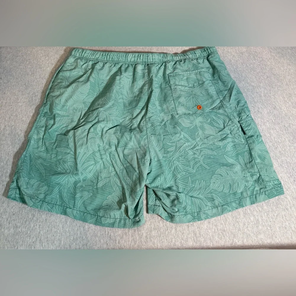 Tommy Bahama Relax Men's Swim Shorts‎ – Teal Palm Print, Size XXL 🌴